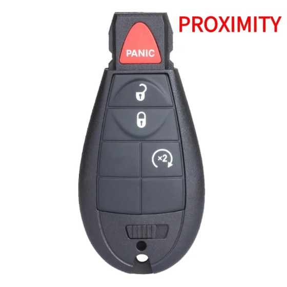 2009-2020 Jeep Chrysler Dodge / 4-Button Fobik Key / PN: 05026886AI / IYZ-C01C / Keyless Go Fobik (AFTERMARKET)